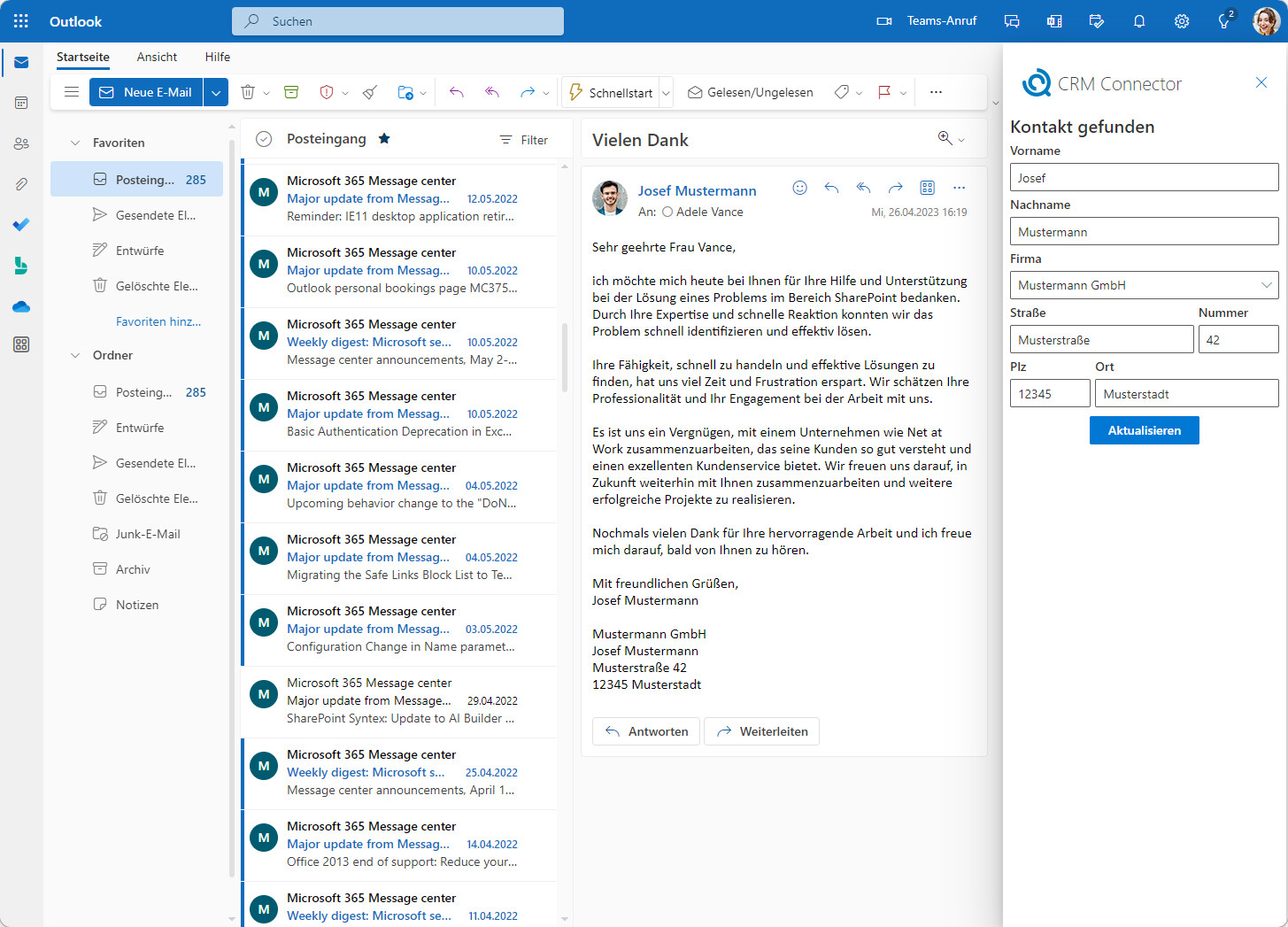 CRM Outlook Add-on