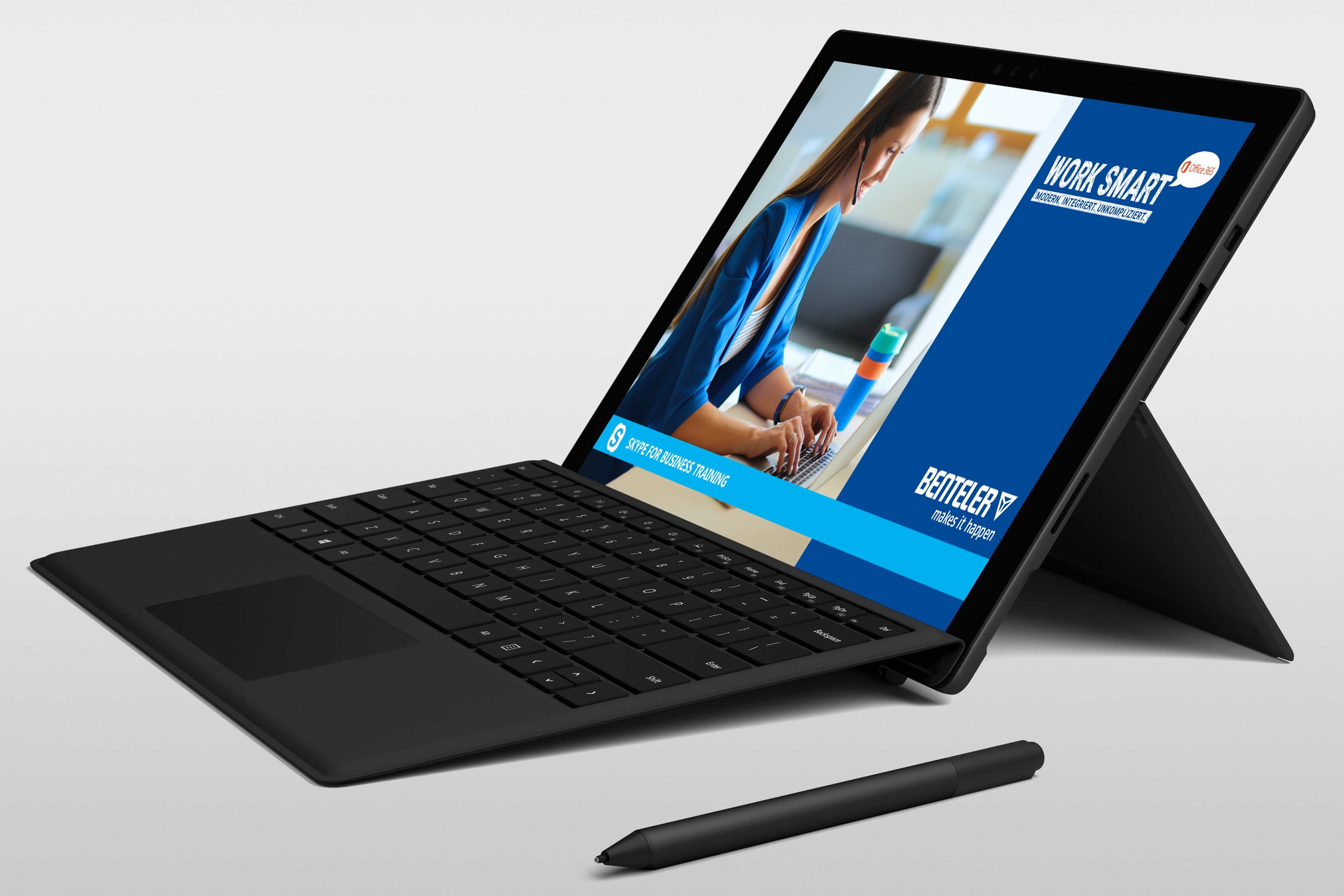 Microsoft Surface Pro 6 mit Trainingsvideo Skype for Business